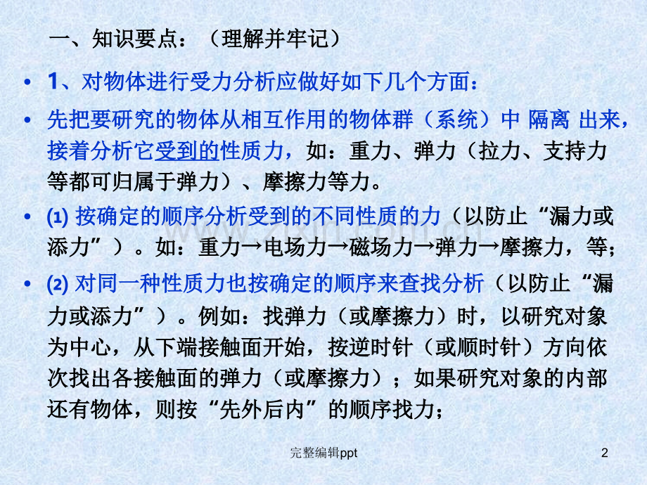 高考物理一轮复习：受力分析专题.ppt_第2页
