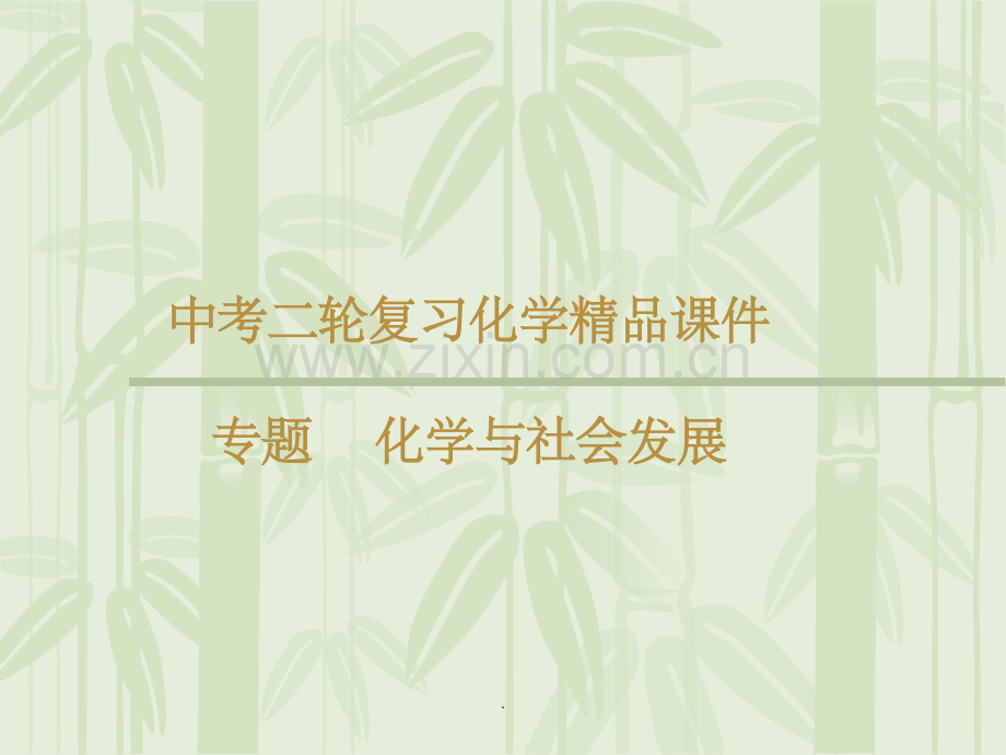 九年级化学专题复习-化学与社会发展.ppt_第1页