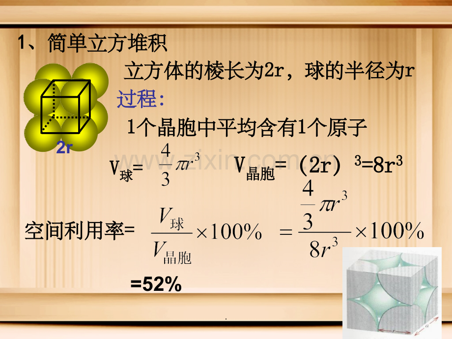 金属晶体空间利用率计算.ppt_第2页