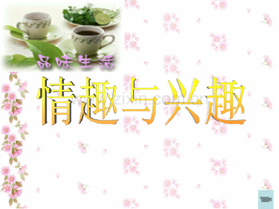 第一框多彩的生活情趣.ppt_第1页