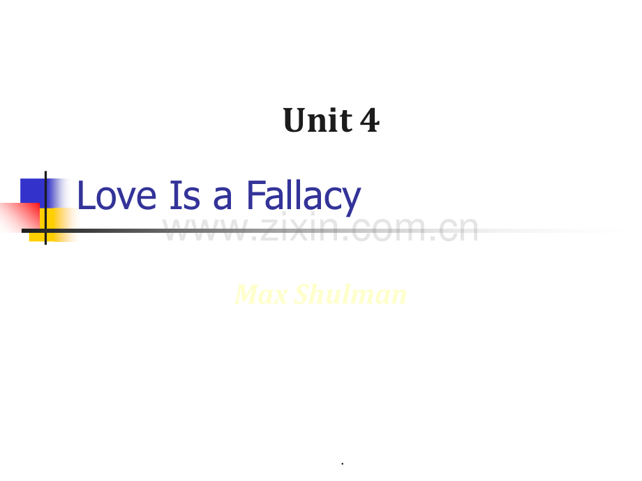 高级英语-Love-is-a-Fallacy.ppt_第1页