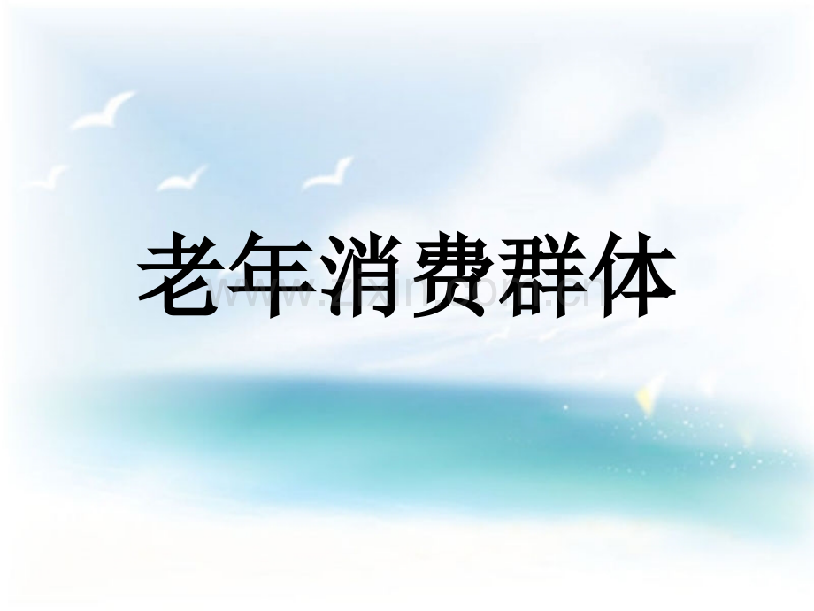 老年消费群体.pptx_第1页