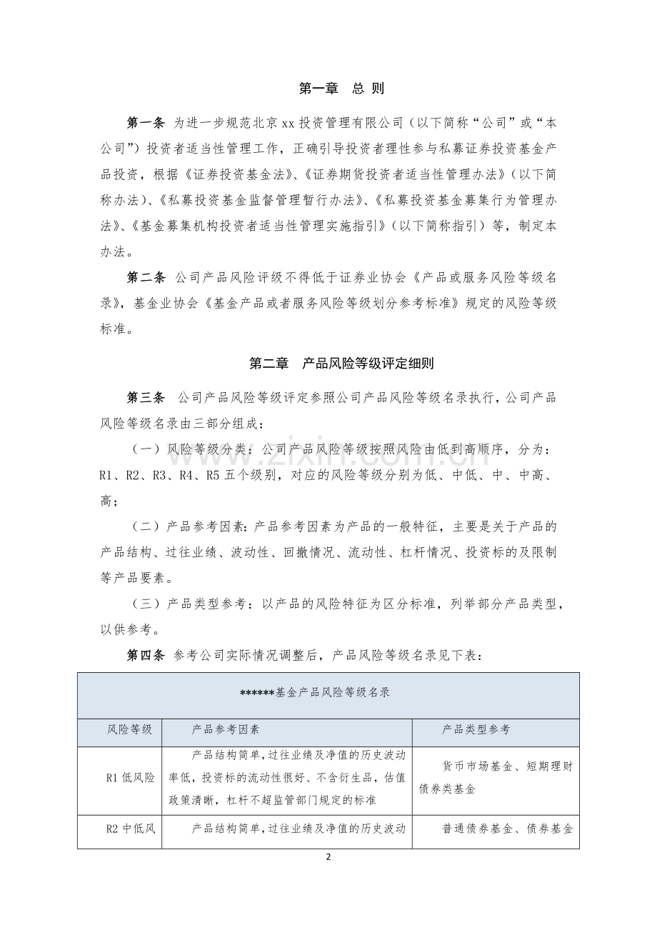 私募证券基金产品风险等级评定办法(证券类).docx_第2页