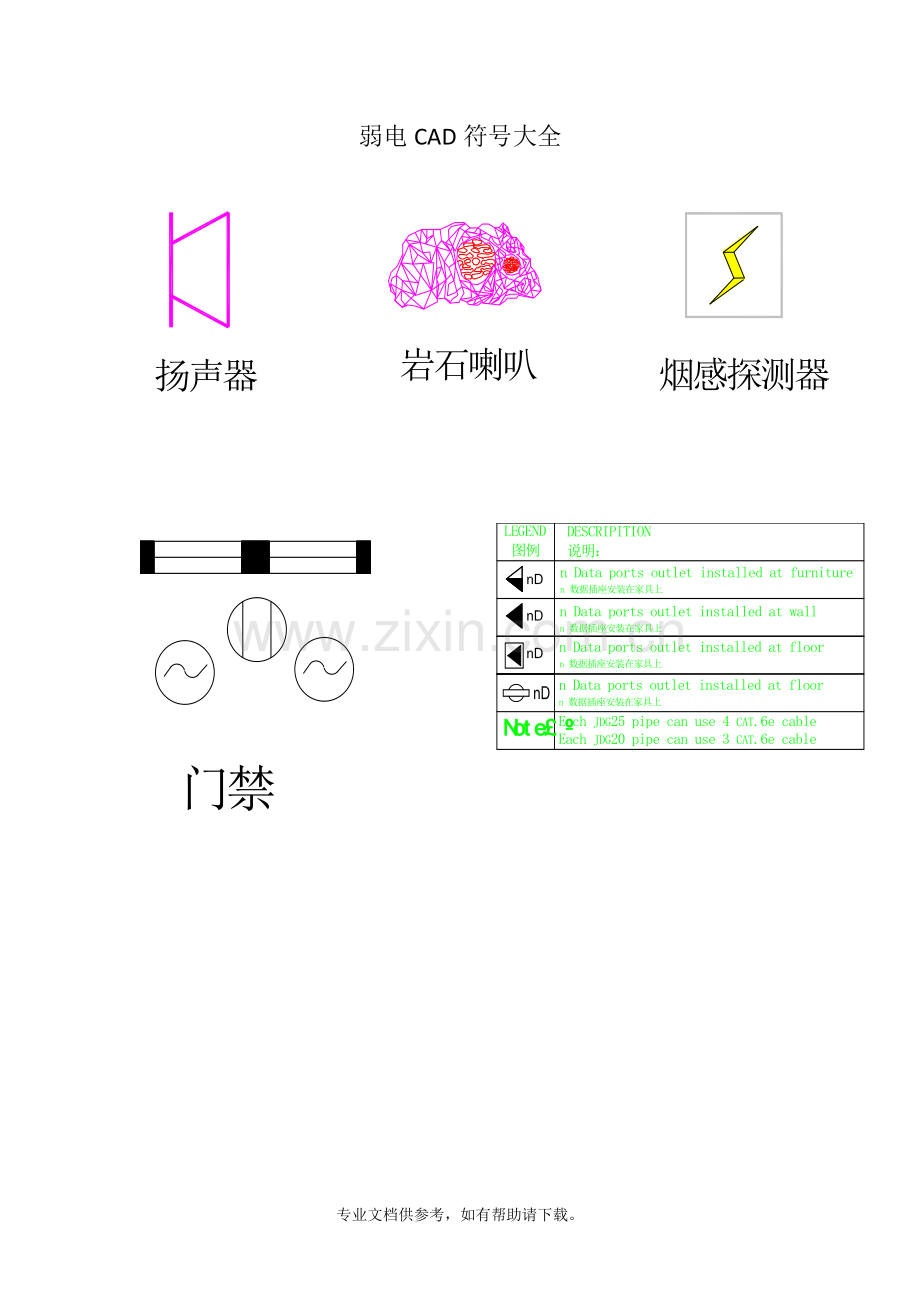 弱电CAD符号大全(是CAD文件).doc_第1页