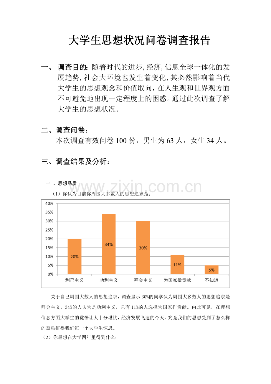 大学生思想调查问卷.doc_第1页
