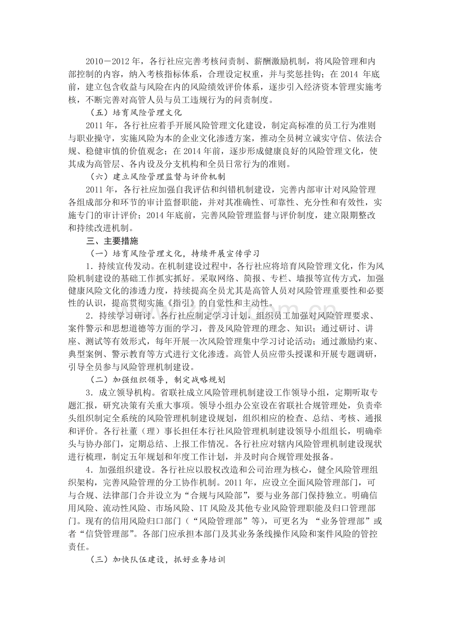 农村合作金融机构风险管理机制建设规划模版.docx_第2页