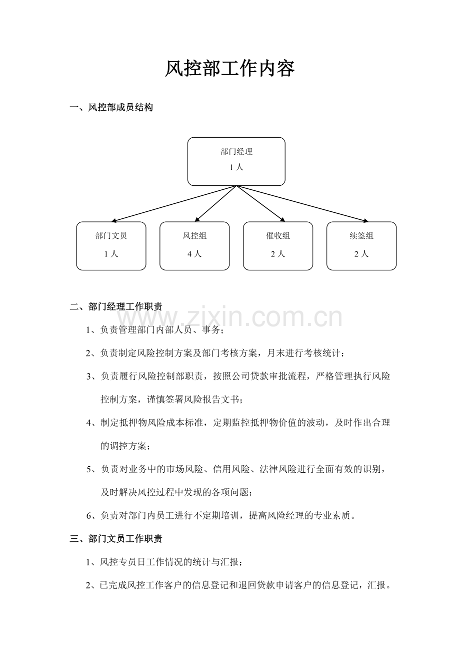 贷款公司风控详细工作内容.doc_第1页