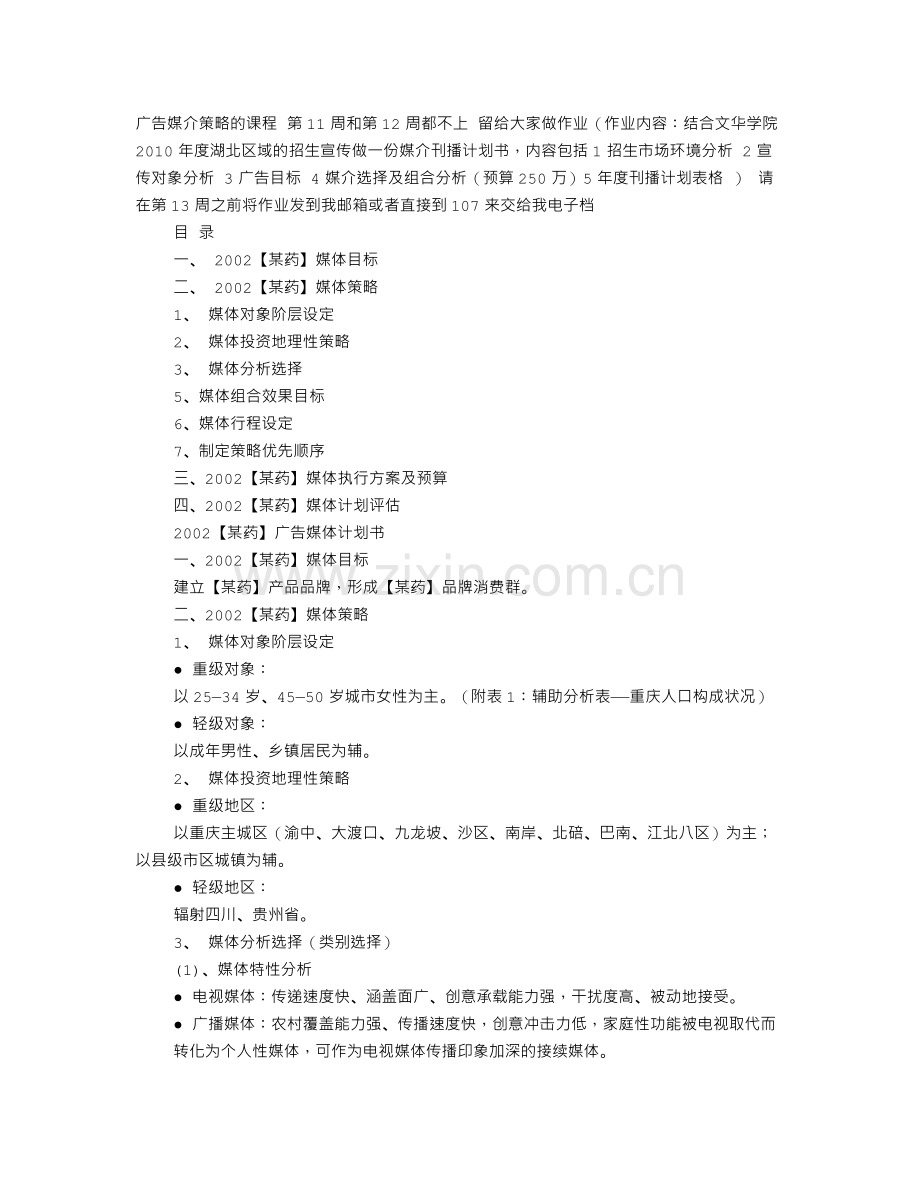媒体宣传计划书.doc_第1页