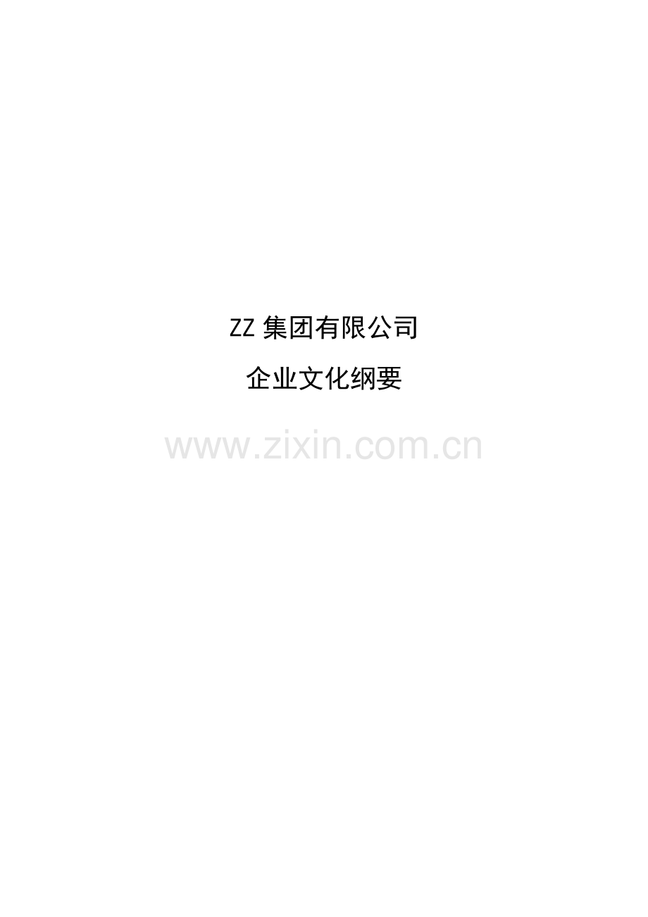 集团有限公司文化纲要模版.doc_第1页