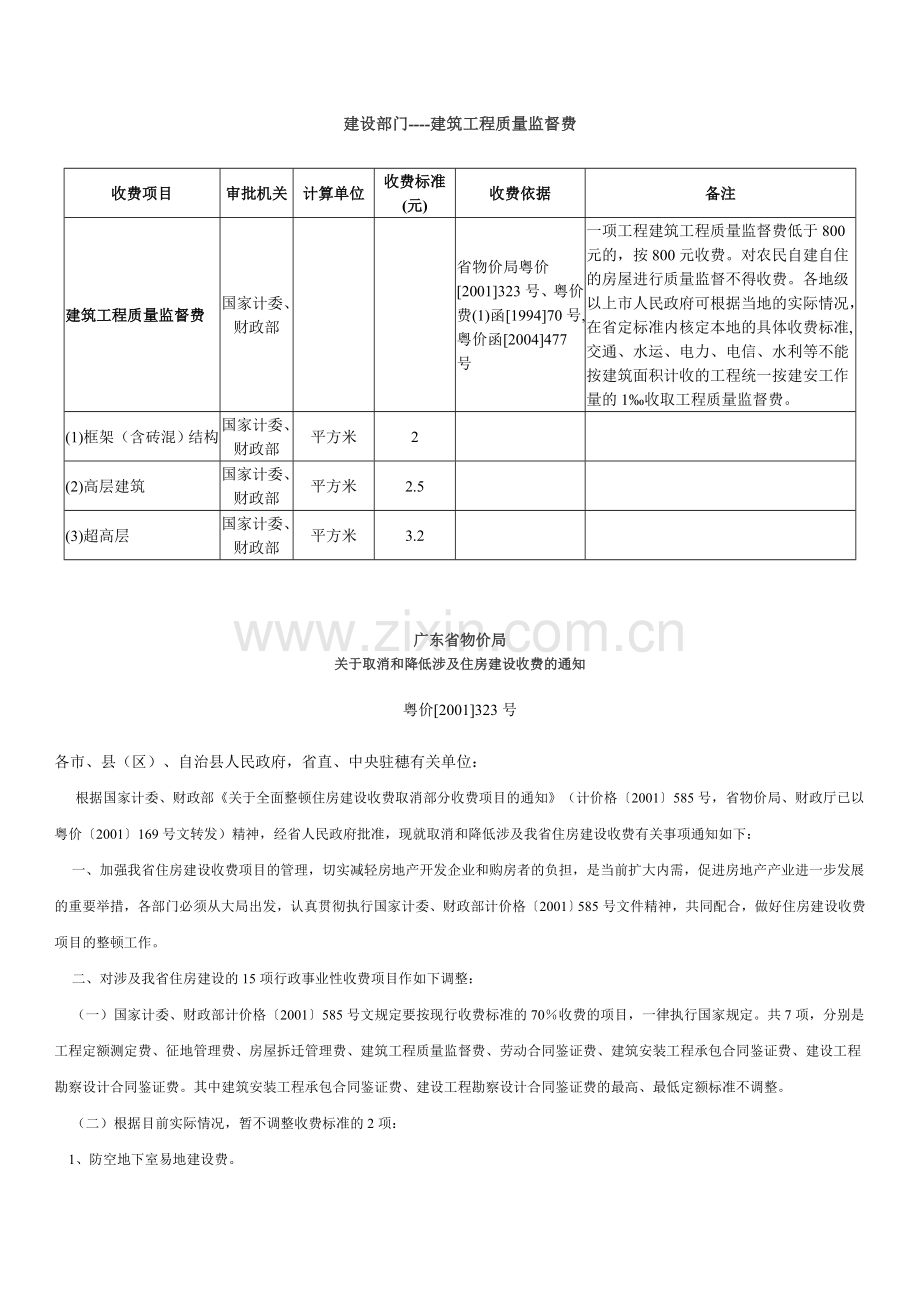 广东省建筑工程质量监督费.doc_第1页