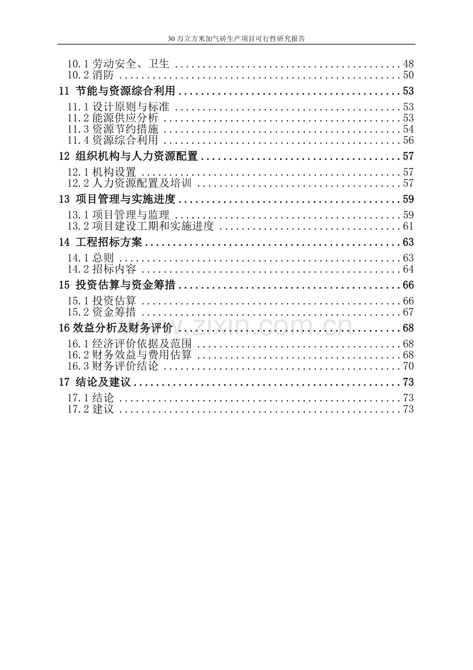 30万立方米加气砖生产项目可行性研究报告.doc_第2页