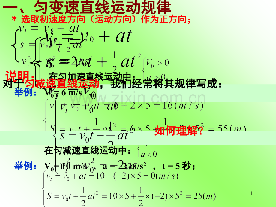 高一物理公式推导(课堂PPT).ppt_第1页