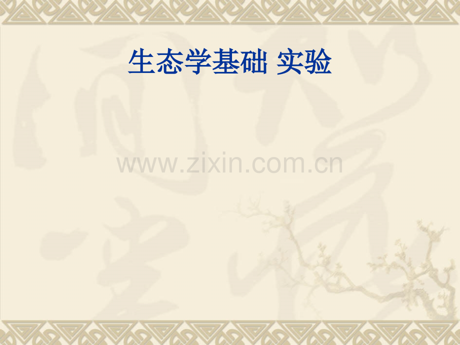 生态学基础-实验.pptx_第1页