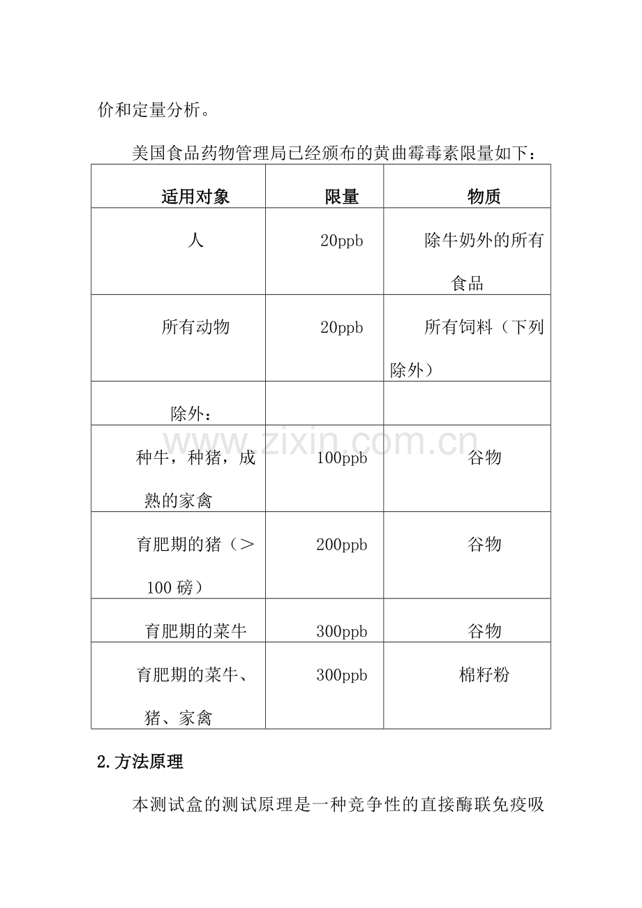 黄曲霉毒素的测定ELISA法.doc_第2页