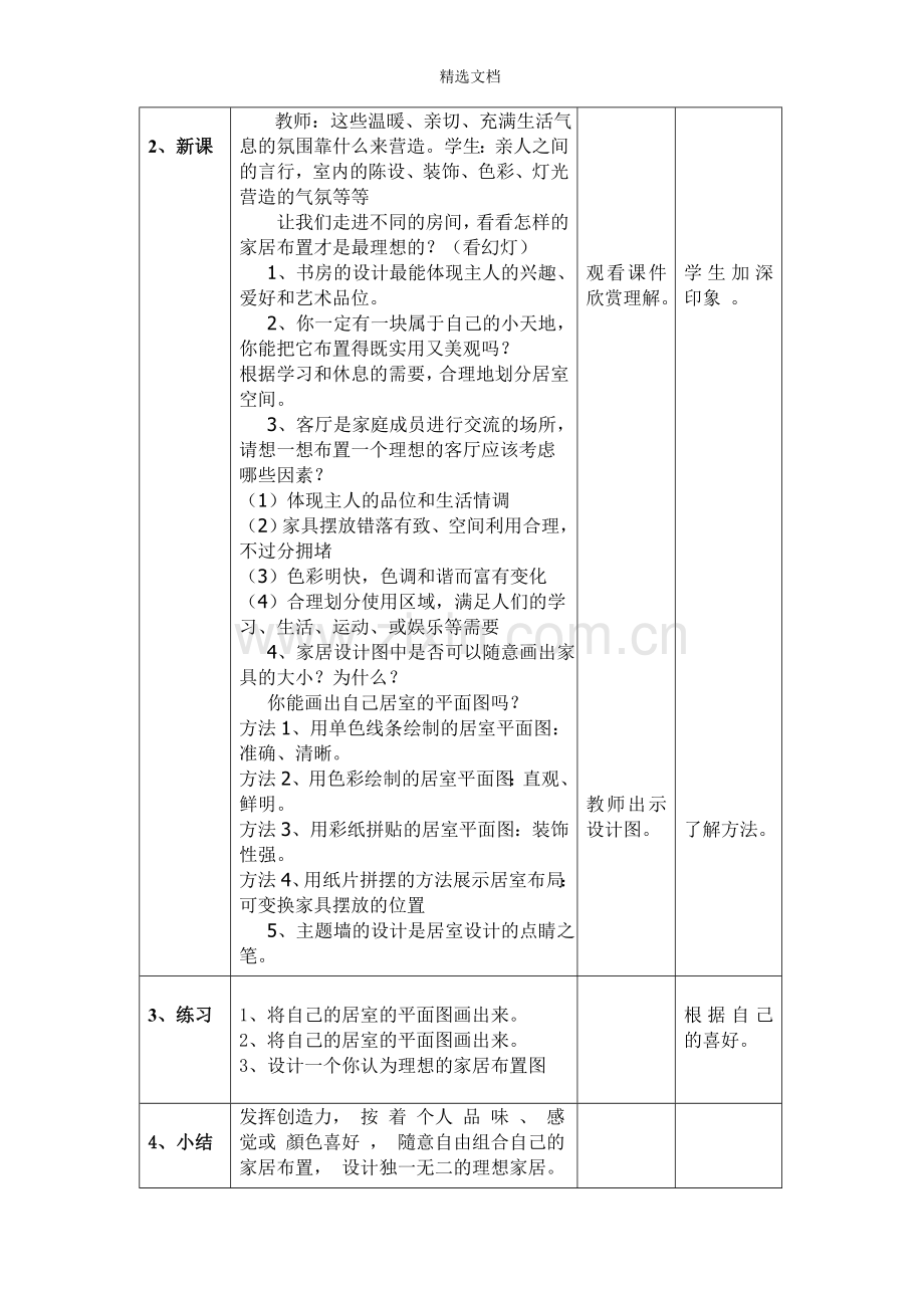 布置理想的家居教案.doc_第2页