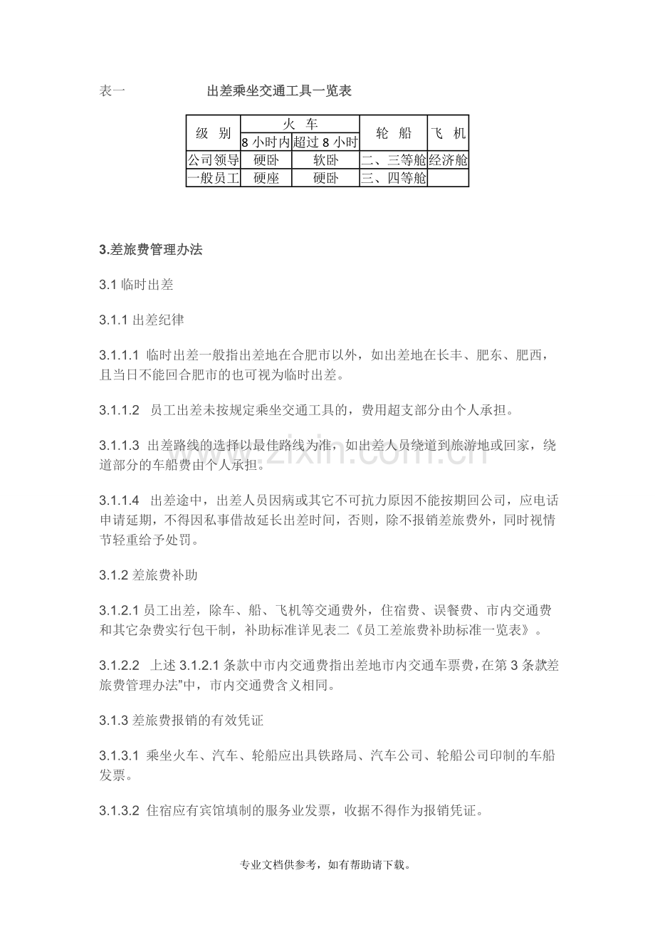 公司出差及差旅费管理制度.doc_第2页