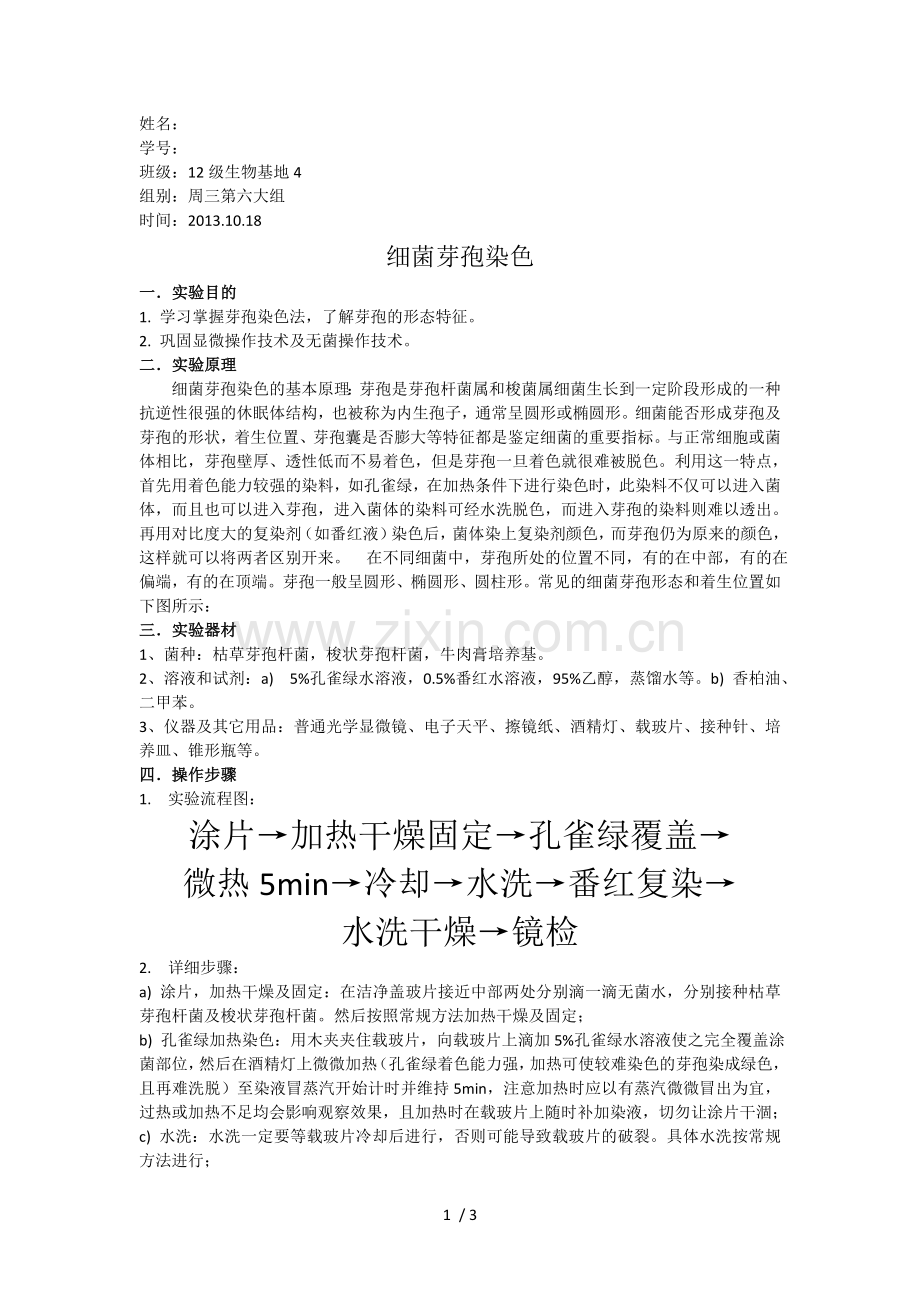 细菌芽孢染色.doc_第1页