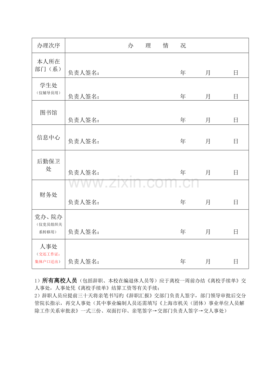 办理离校辞职手续的流程.doc_第2页