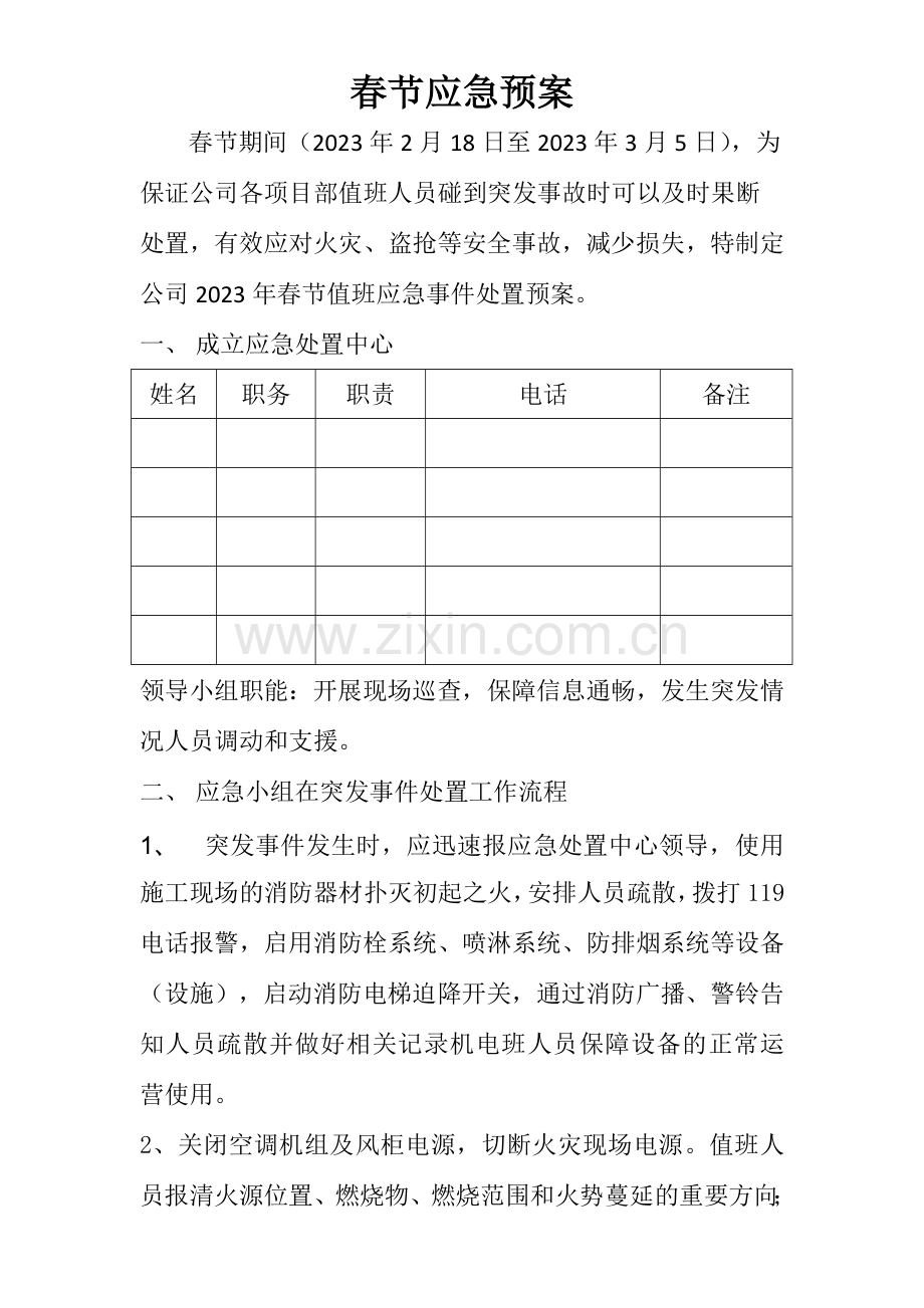 新版春节应急预案.doc_第1页