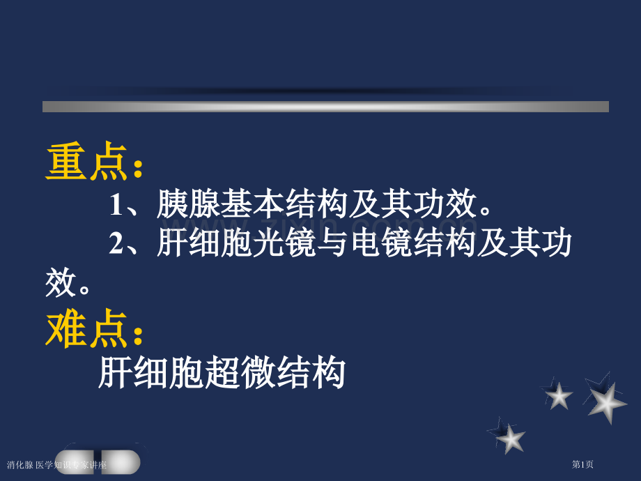 消化腺-医学知识专家讲座.pptx_第1页