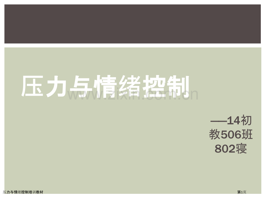 压力与情绪控制培训教材.pptx_第1页