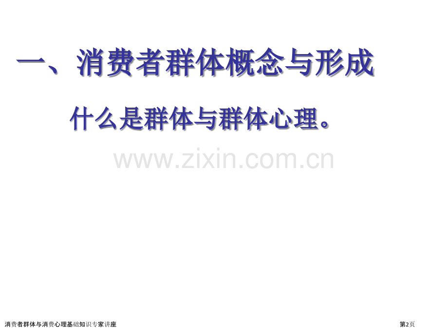 消费者群体与消费心理基础知识专家讲座.pptx_第2页