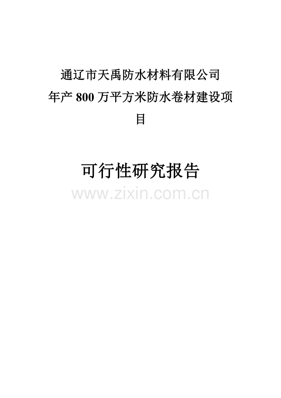 防水卷材申请建设可研报告书.doc_第2页