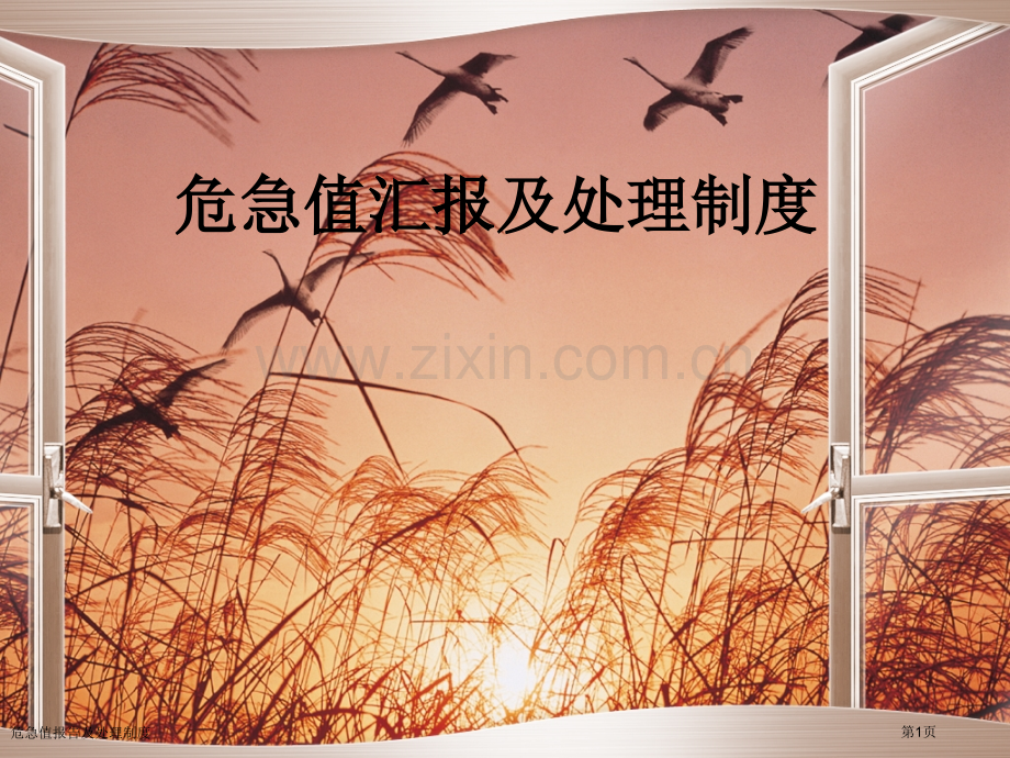 危急值报告及处理制度.pptx_第1页