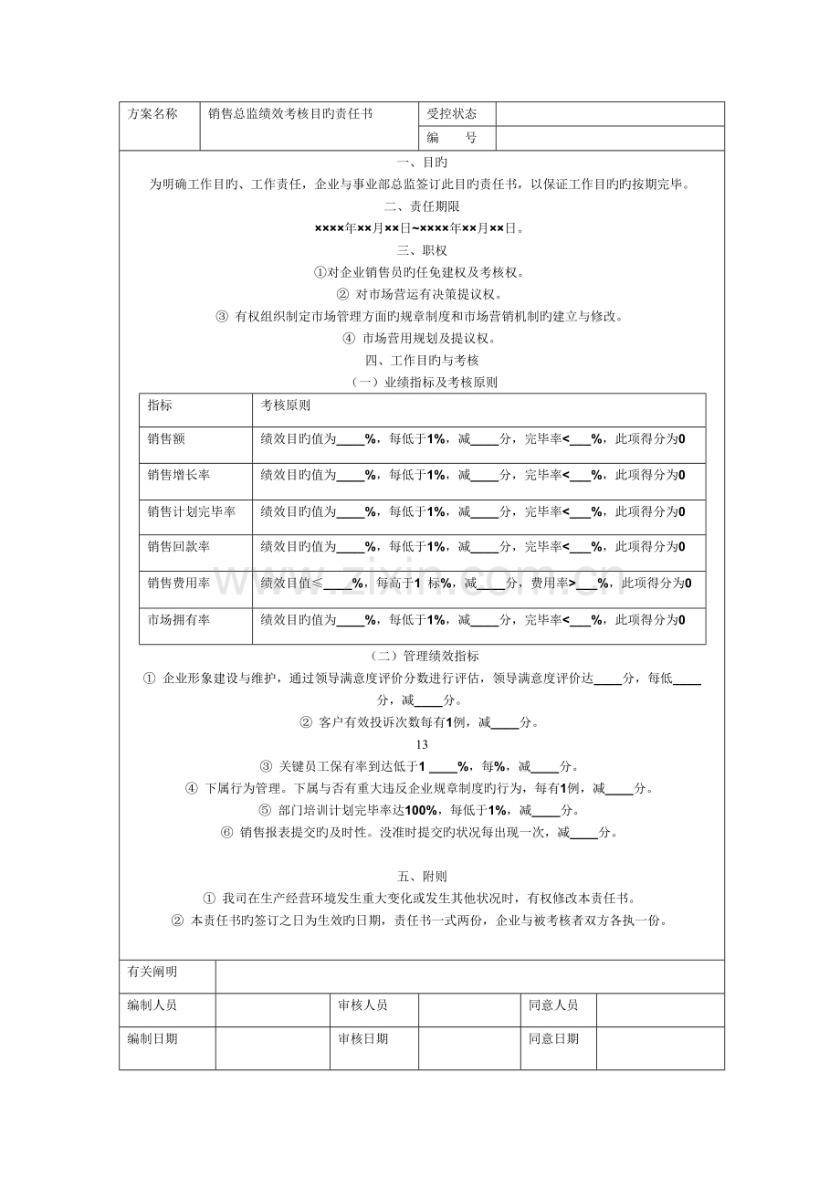 销售总监生产总监财务总监绩效考核方案.doc_第1页