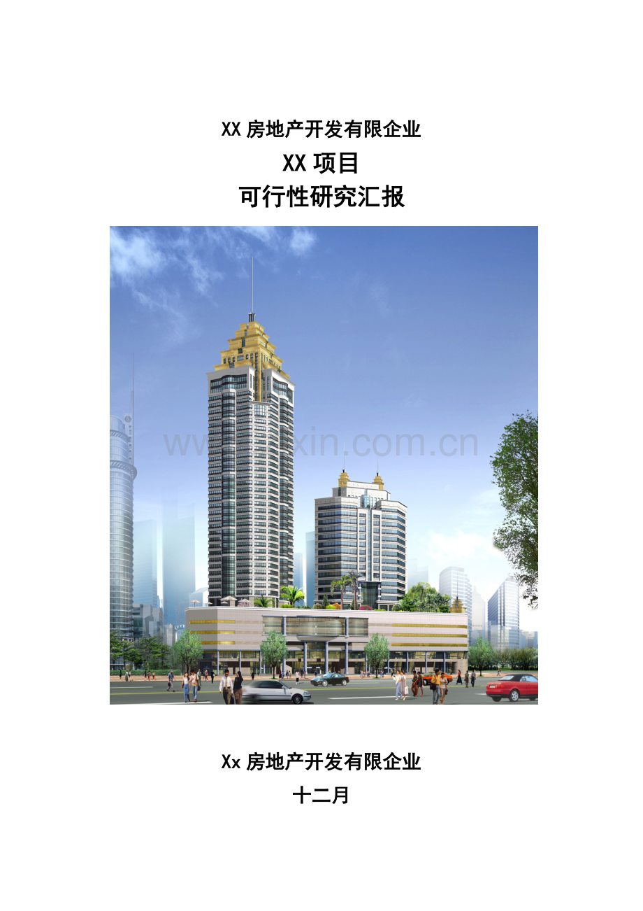 房地产开发有限公司大厦可行研究报告.doc_第1页