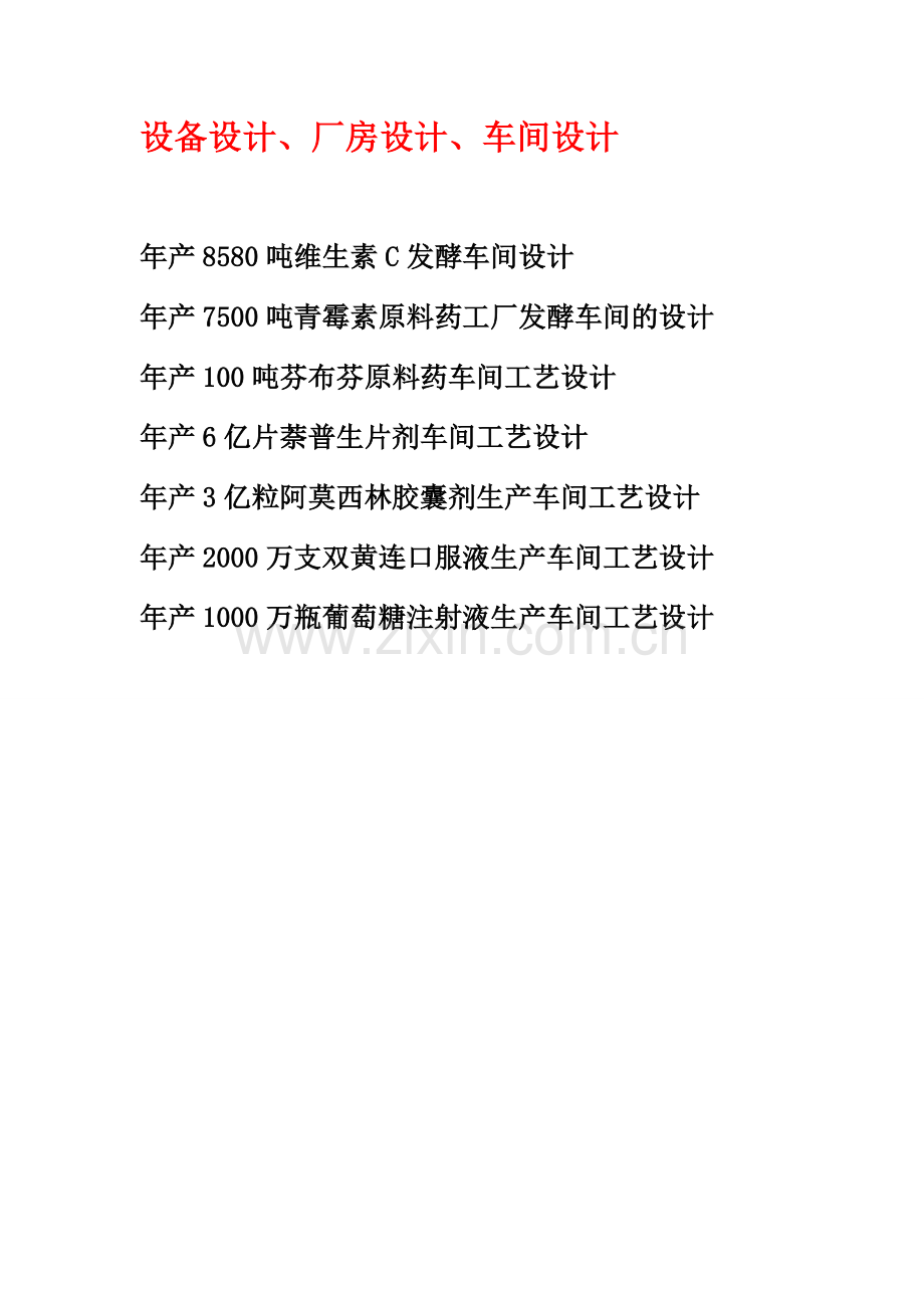例子制药工程毕业设计.doc_第1页