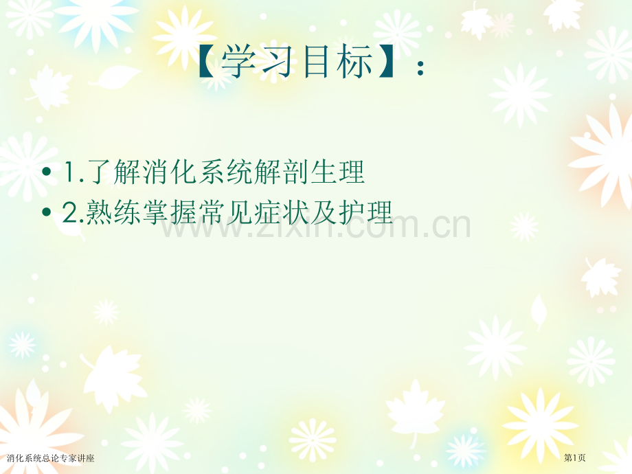 消化系统总论专家讲座.pptx_第1页