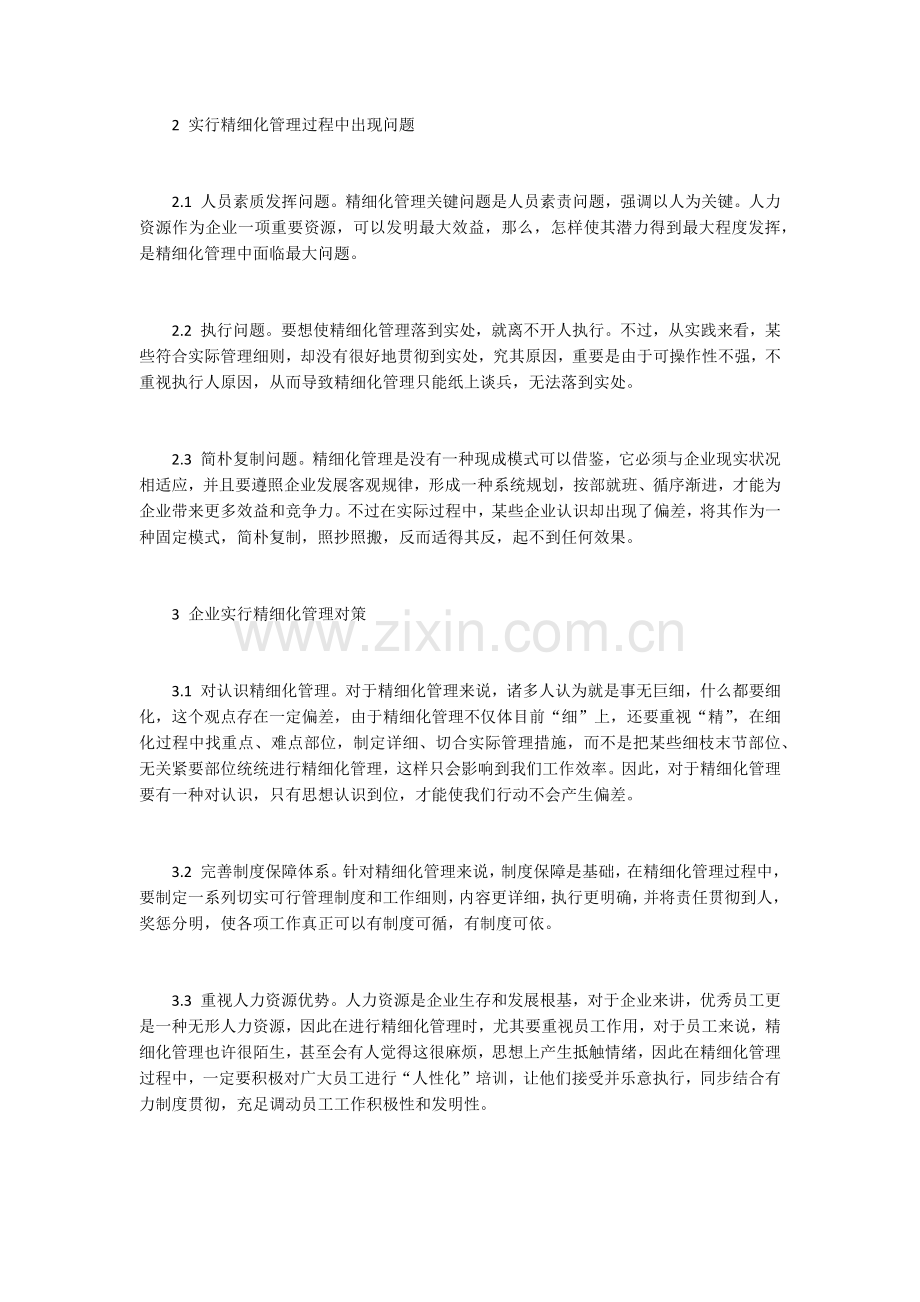 企业精细化管理与战略实施保障措施.docx_第2页