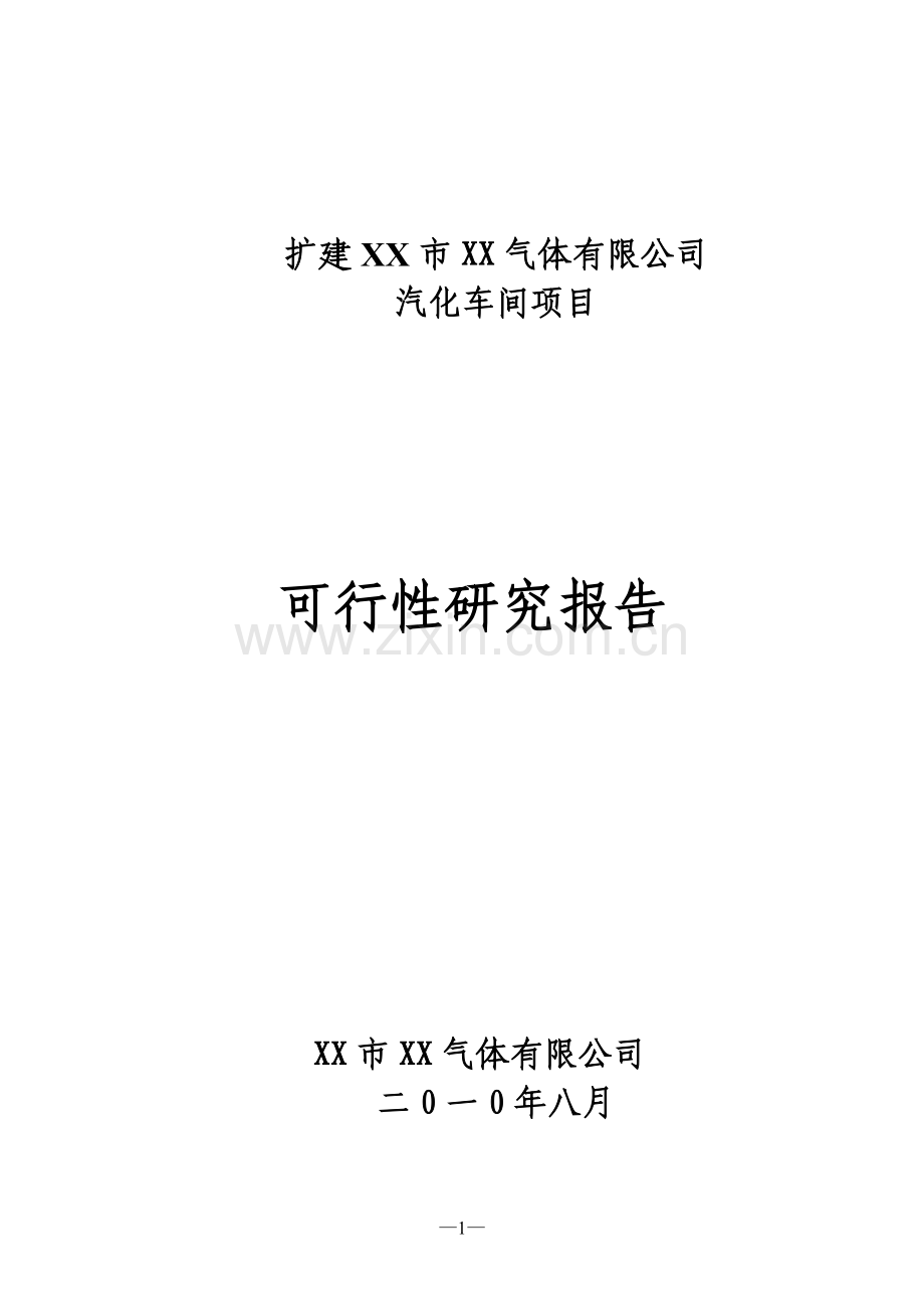 气化站申请立项可行性研究报告.doc_第1页