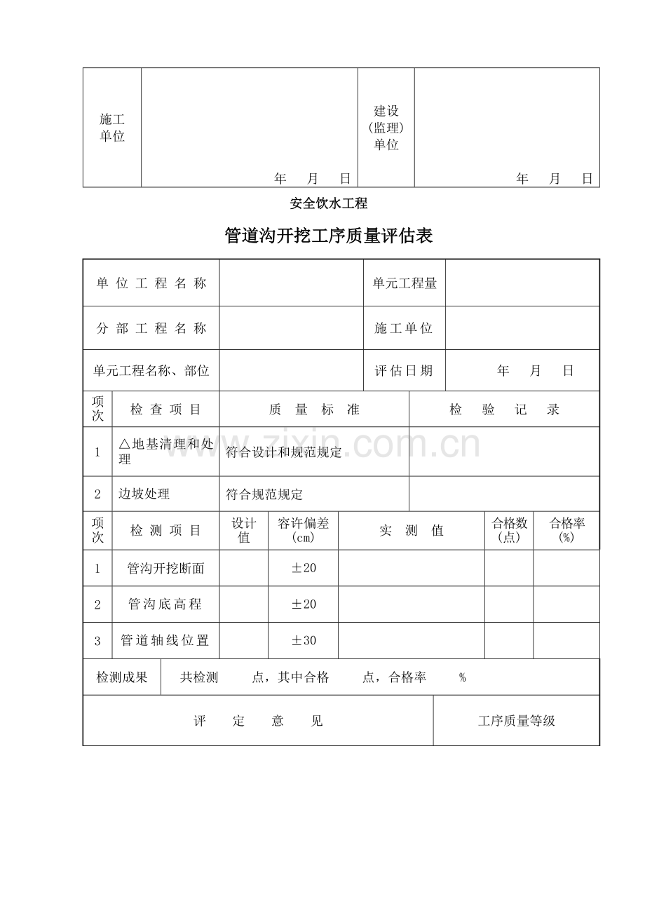 管道安装单元工程质量评定表.doc_第2页