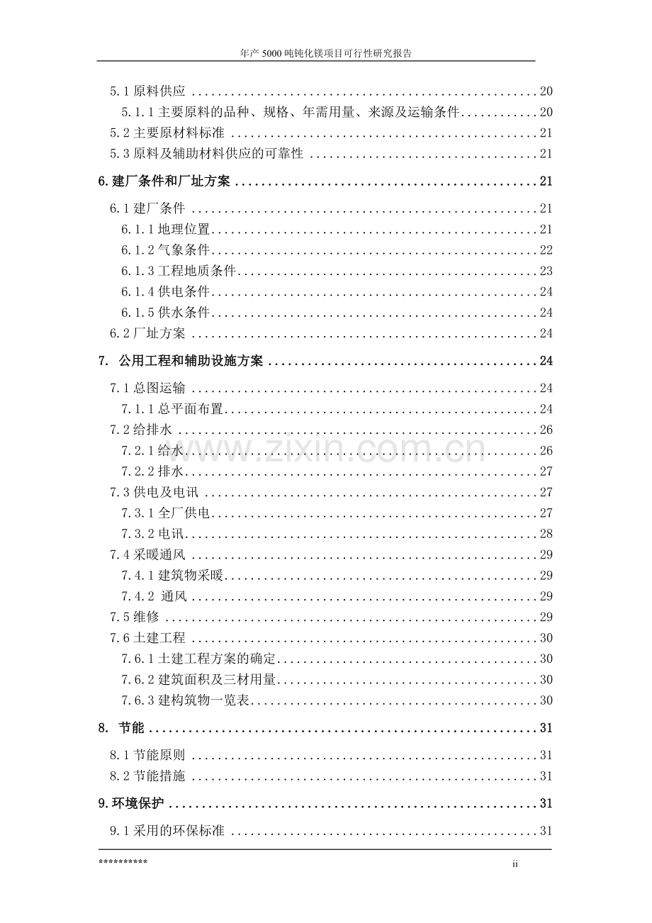 年产5000-吨钝化镁项目建设可行性研究报告.doc_第2页