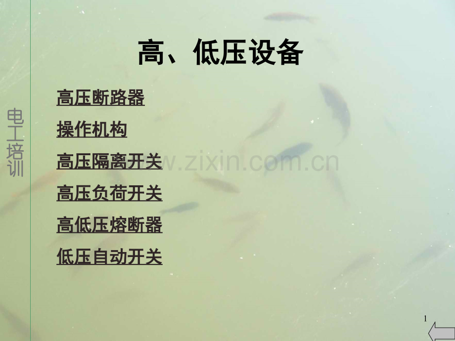 高压电工培训演示幻灯片.ppt_第1页