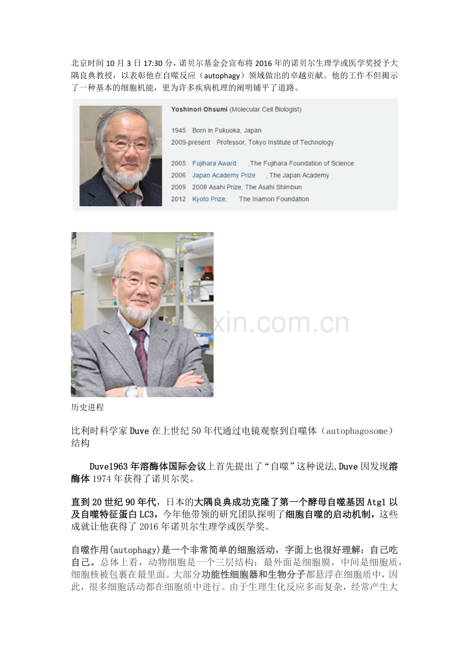 细胞自噬诺贝尔奖.doc_第1页