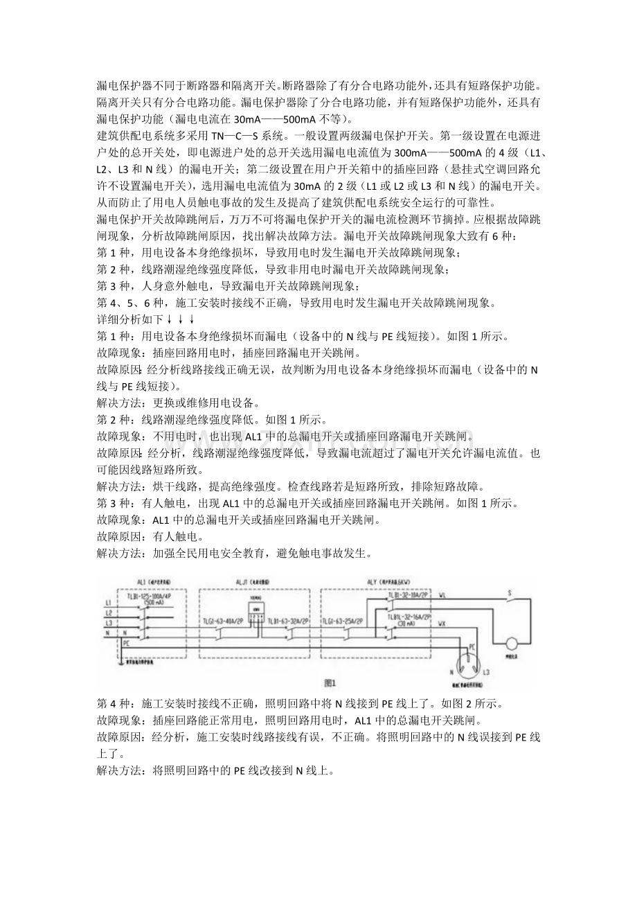 漏电保护器跳闸-6种常见问题排查解决方法.doc_第1页