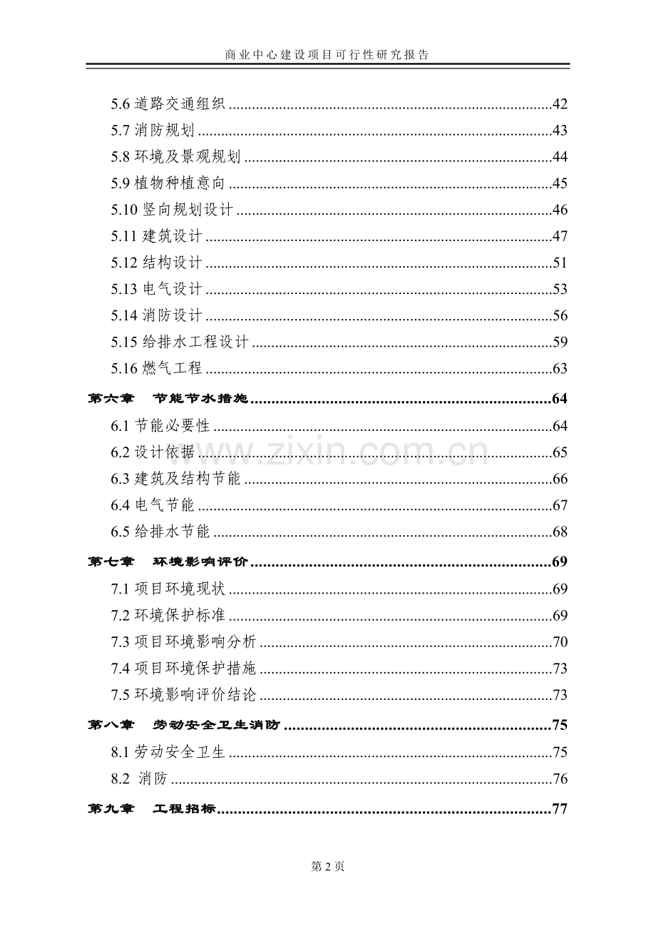 商业中心建设项目可行性研究报告.doc_第2页