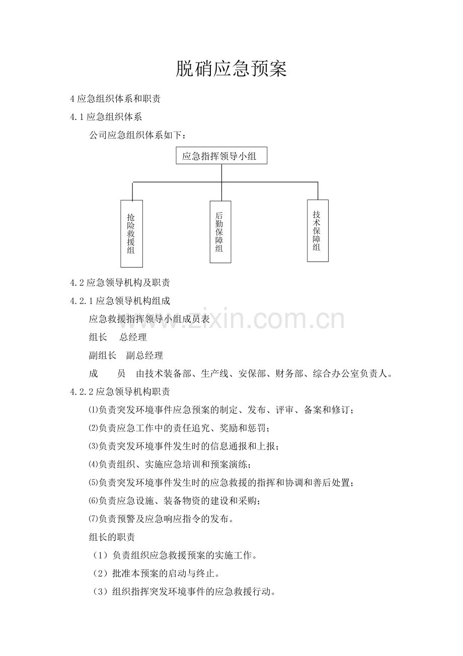 脱硝应急预案.doc_第1页