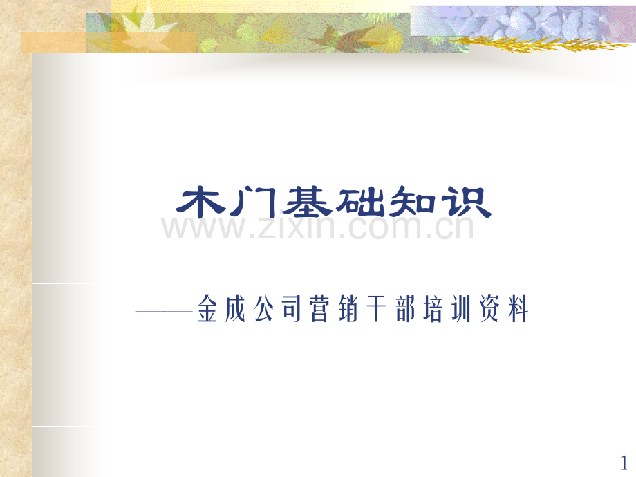 木门基础知识.ppt_第1页