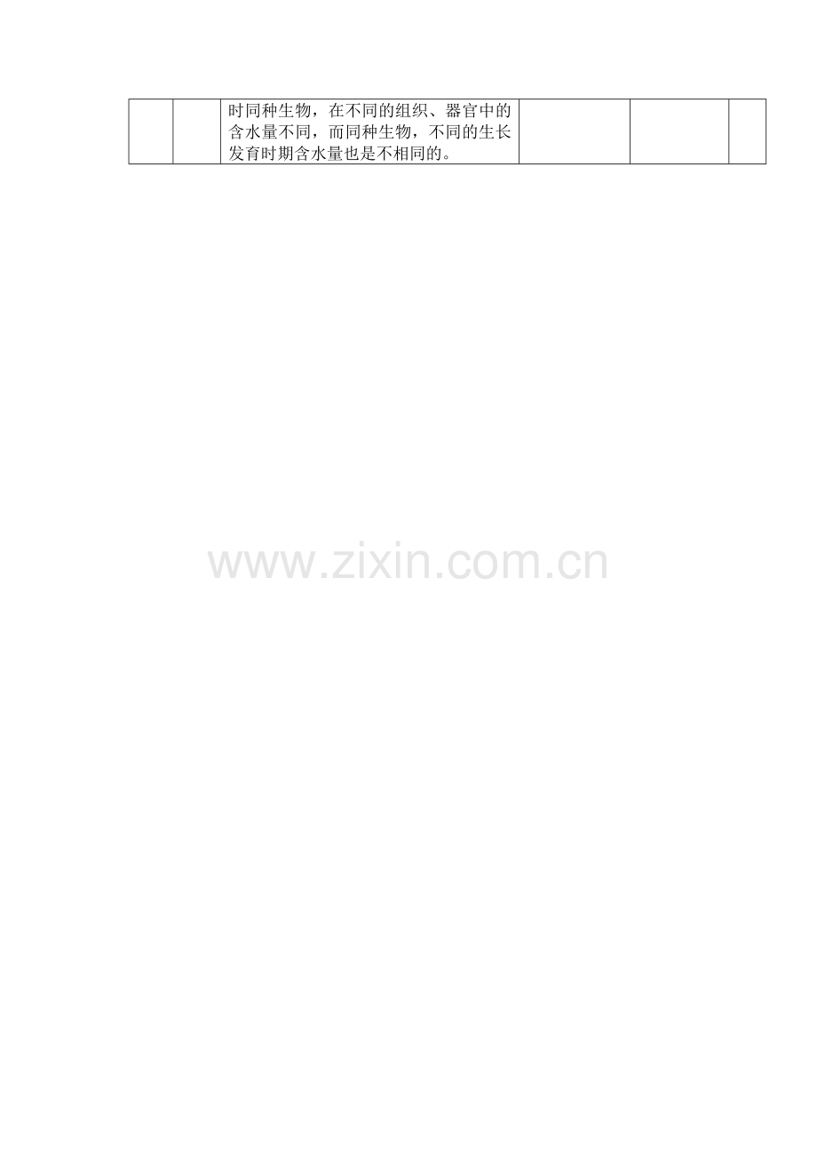 细胞中的无机物优秀教案.doc_第2页
