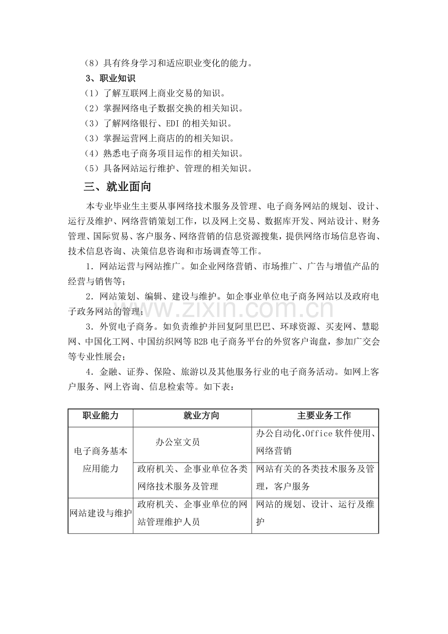 电子商务专业人才培养方案(中职).doc_第2页