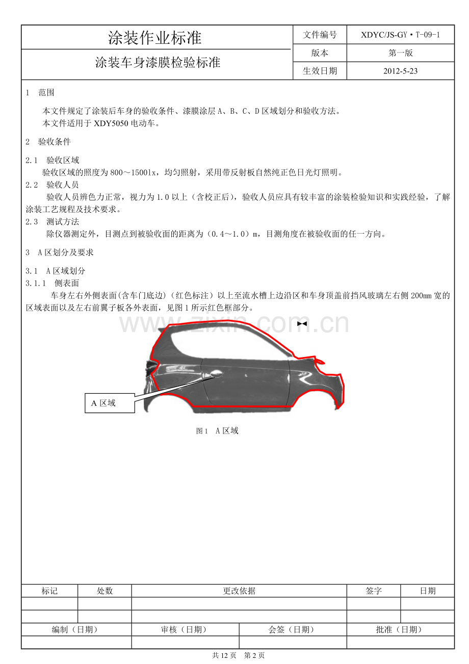 涂装车身漆膜质量检验标准.doc_第2页