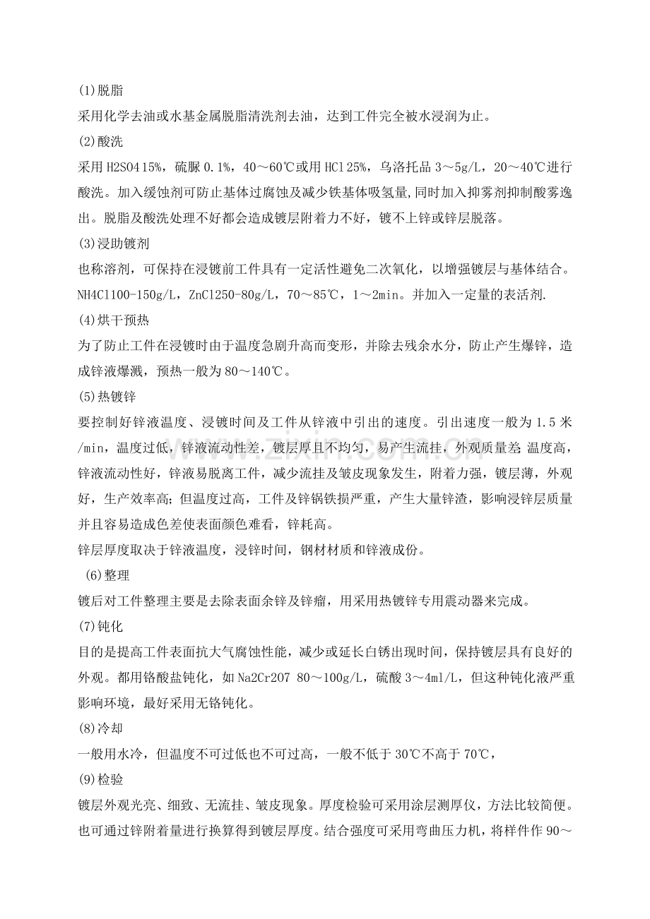 热镀锌层厚度及工艺标准.doc_第2页