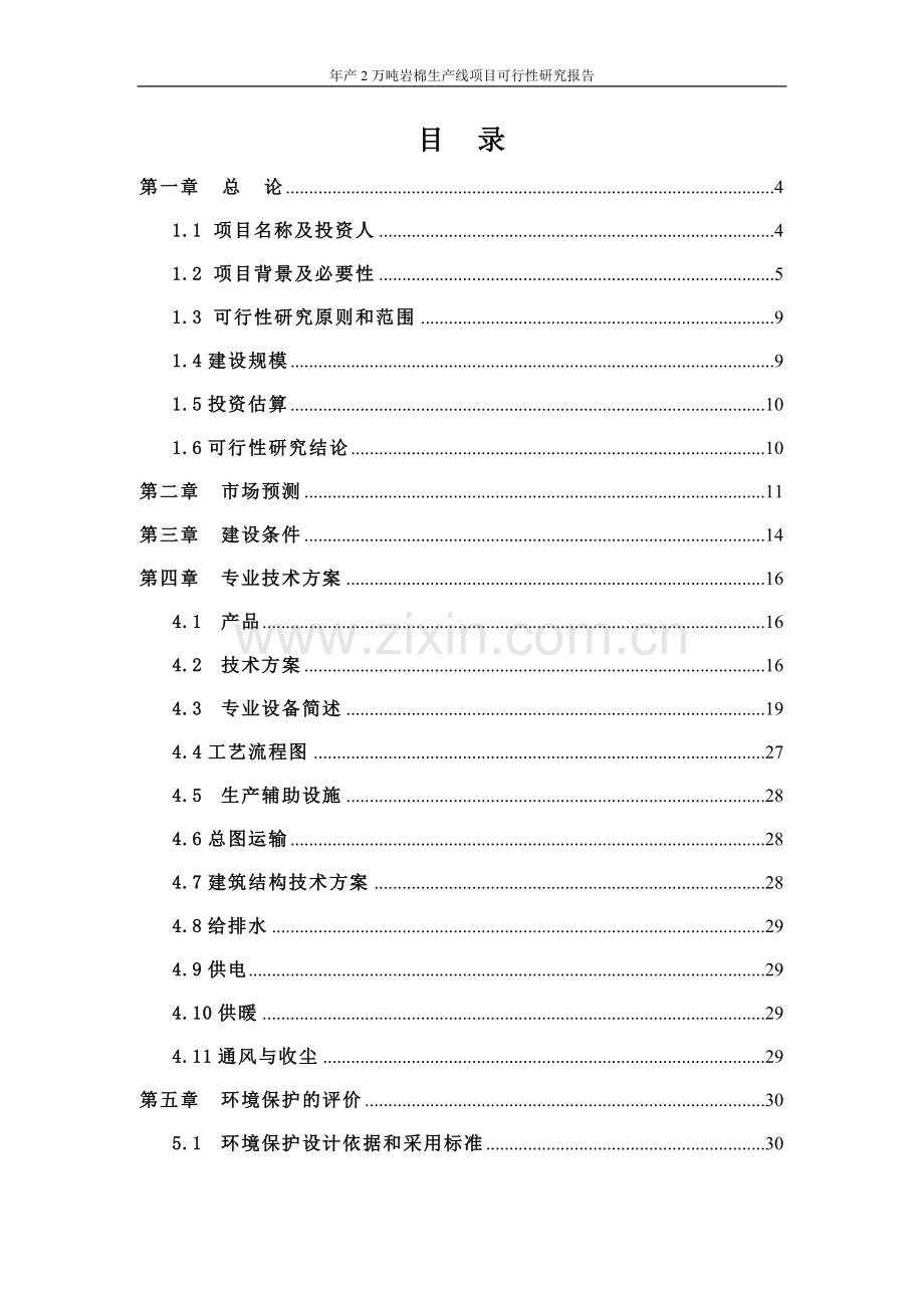 年产2万吨岩棉生产线项目可行性研究报告.doc_第2页