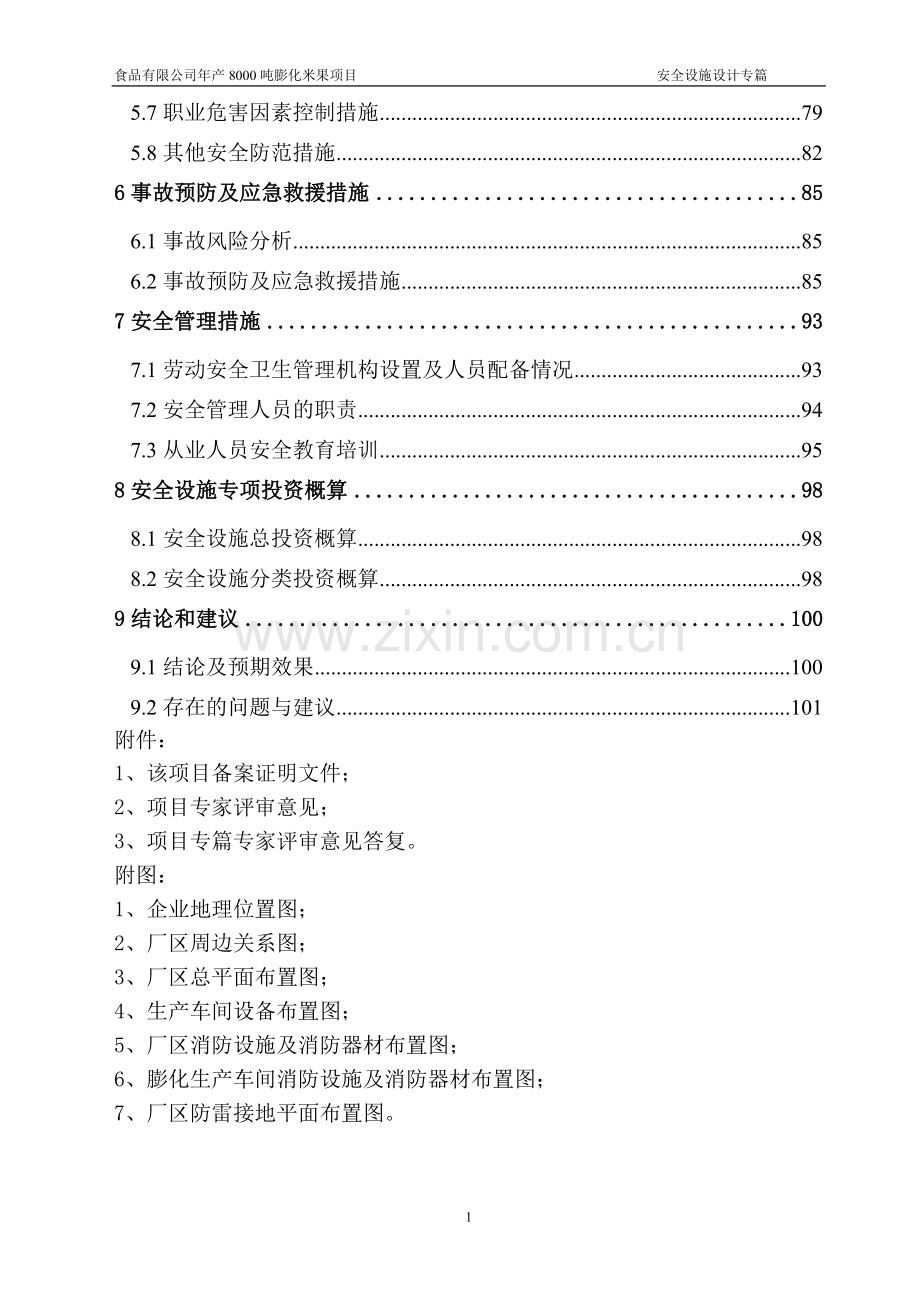 年产8000吨膨化米果项目安全设施设计专篇.doc_第2页