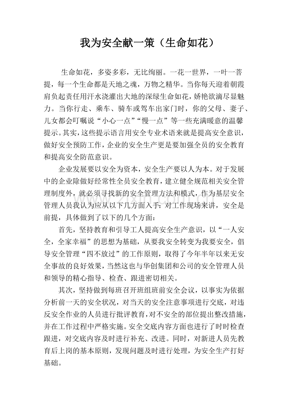 我为安全献一策.doc_第1页