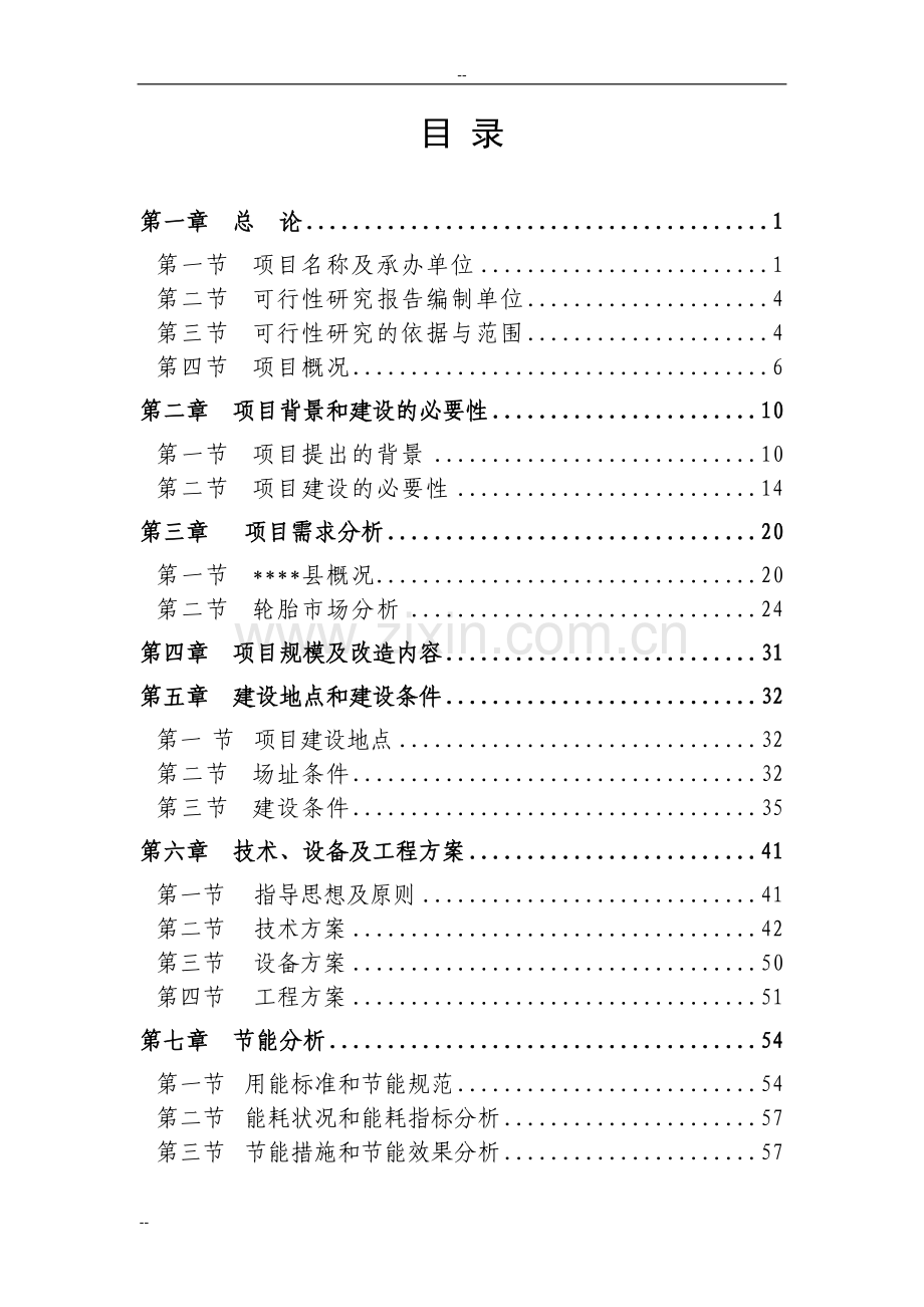 某橡胶有限公司轮胎生产线余热利用节能技术改造工程项目可行性研究报告-106页优秀甲级资金申请.doc_第1页